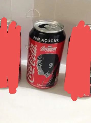 Latas Coca Cola Vingadores Hulk  Vazia. higienizada ótimo estado<br>