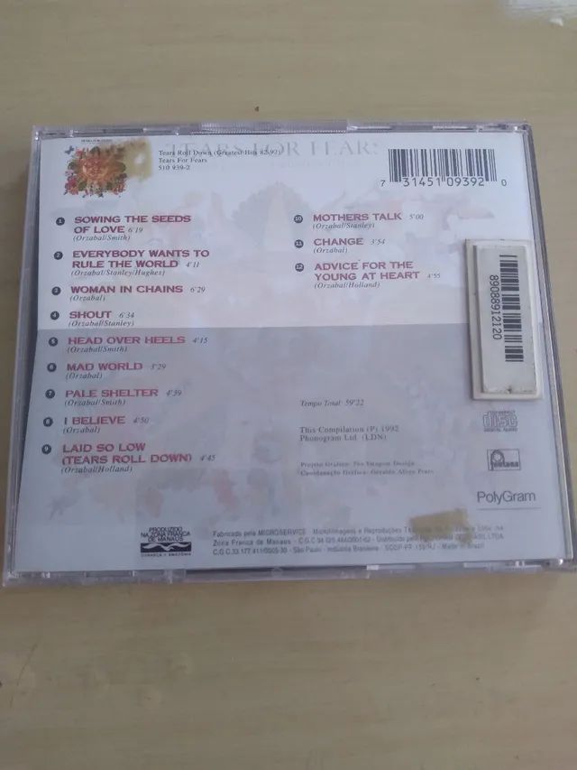 CD tears for fears 82-92  - Foto 2