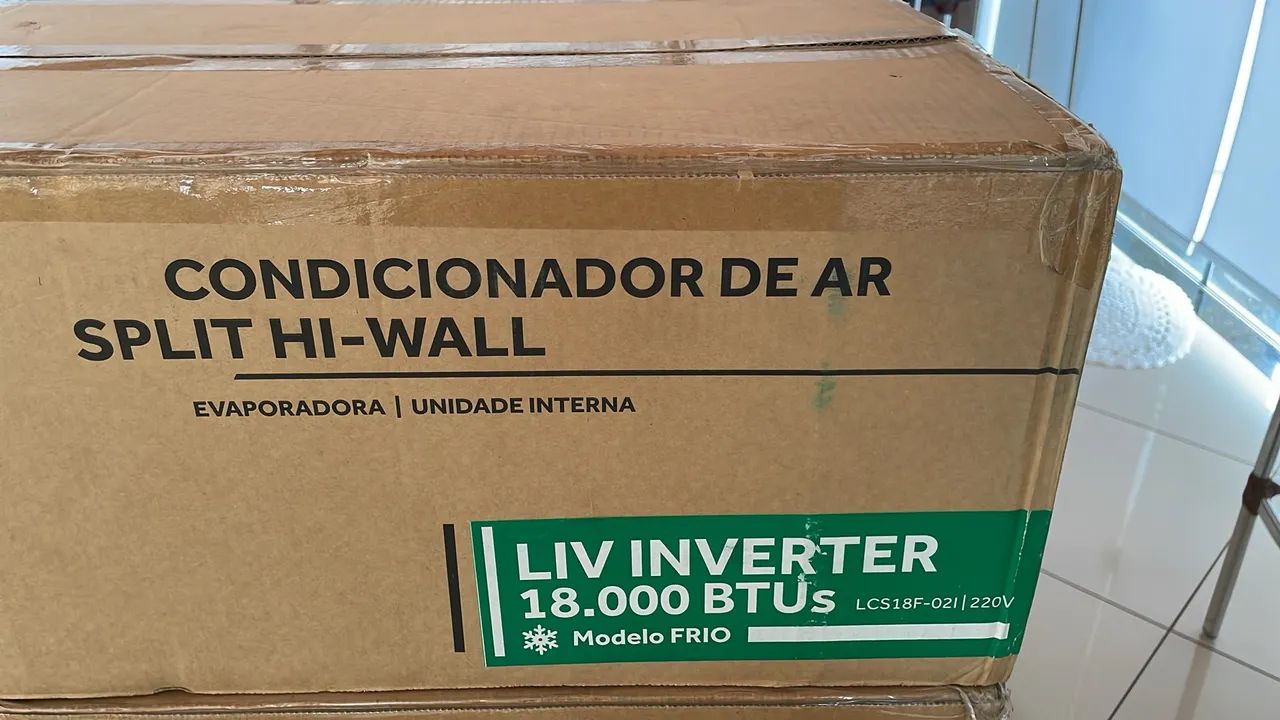 Evaporadora Split Inverter 18.000 BTUs - Novo - Foto 2