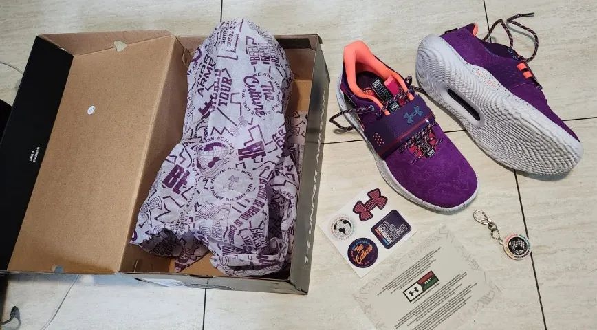 Tênis De Basquete Under Armour Flow Black History Month Roxo 43 BR - Foto 3
