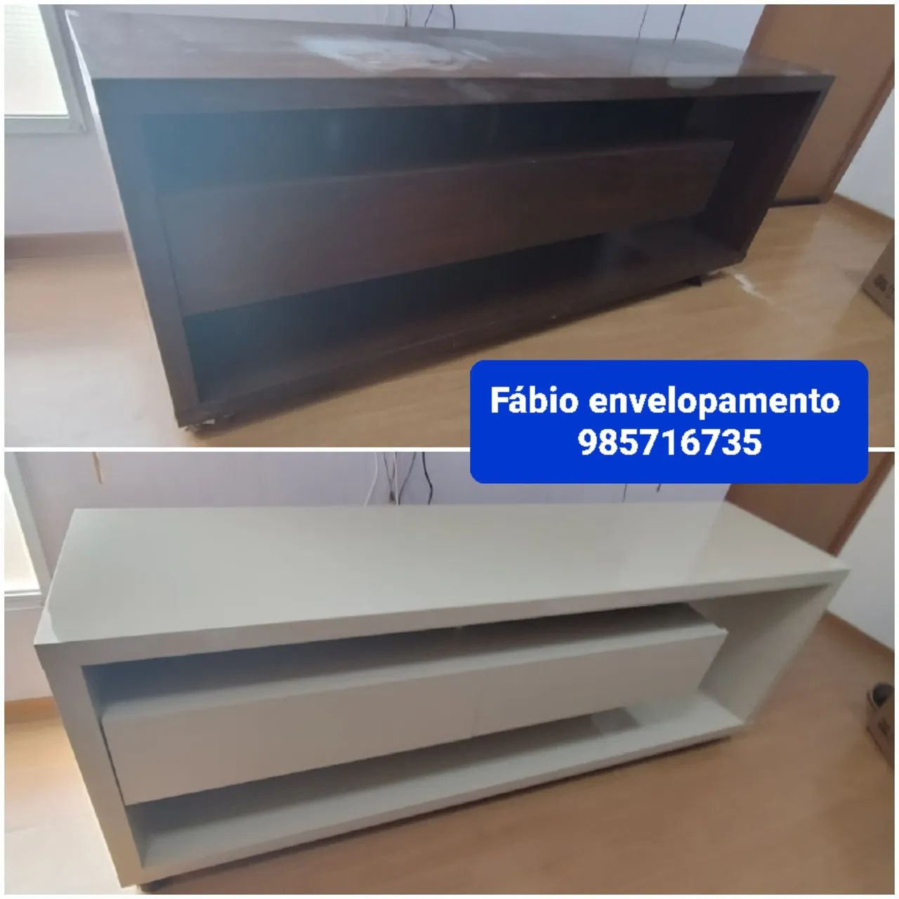 Envelopamento de geladeira, móveis e decoração 