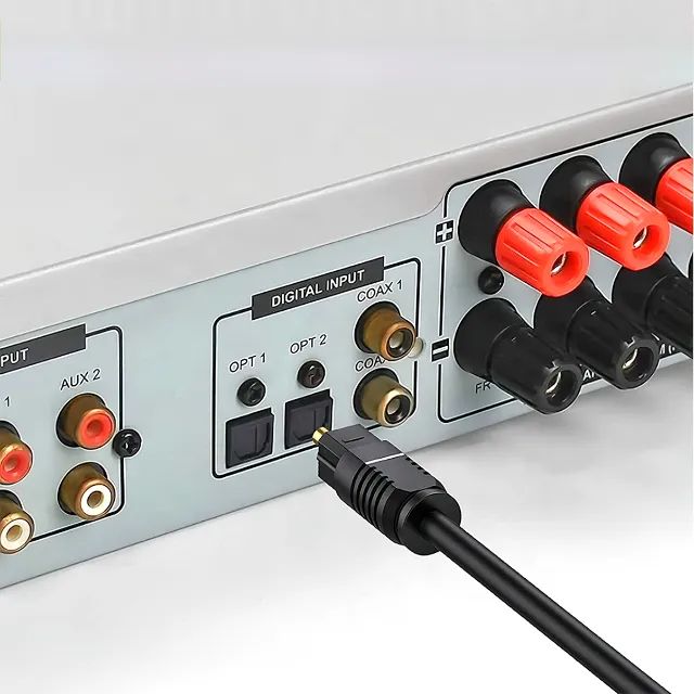 Adaptador Mini Toslink com Cabo De Áudio Óptico 1m 2m 3m 5m 10m Spdif Ótico Digital - Foto 6