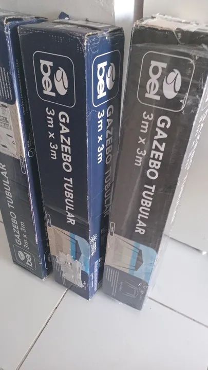 Tenda gazebo 3mx3m Azul - Foto 6