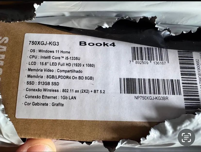 Notebook15.6"SamsungGalaxy Core I5-1335U 13ª Geração, Memória 8GB, SSD 512GB, Windows 11, - Foto 3
