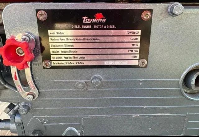 Motor estacionario  Toyama 16,6 HP 903CC, Zero! - Foto 5