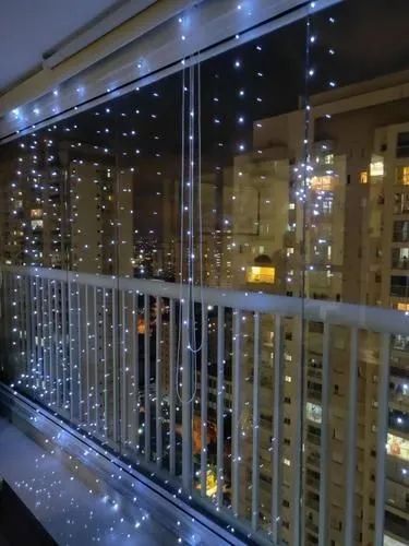 Cortina de LED para decoração de varanda - Foto 3