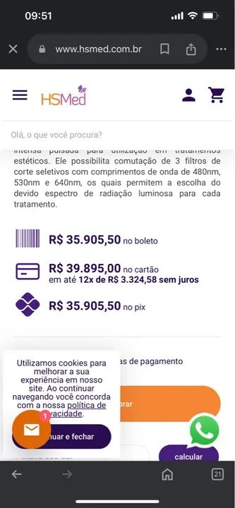 Aparelho de Depilação a Laser Lyra LPL - Foto 2