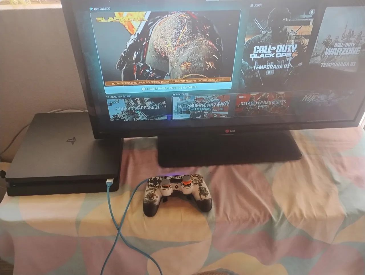 Playstation 4 + Controle 1tera de memória  - Foto 2
