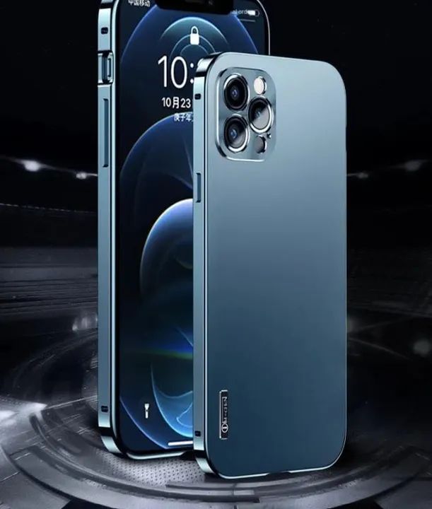 Capa Iphone 14 Pro Max Alumínio Premium Conexão magnética Full Câmera Lens Protective