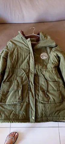 Casaco parka verde militar - Foto 2