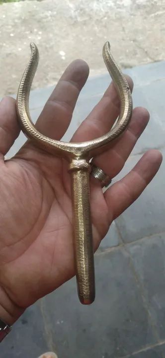 Forquilha de bronze antiga para barco a remo - Foto 2