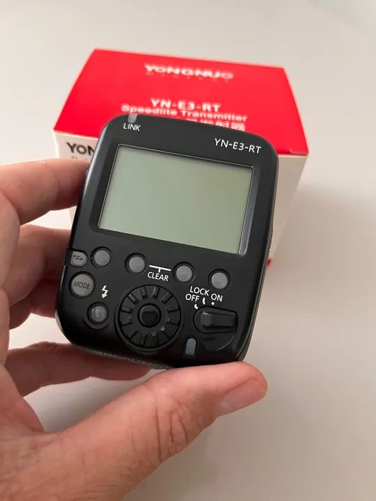 Rádio Flash Yongnuo YN-E3-RT para Canon - Excelente Estado