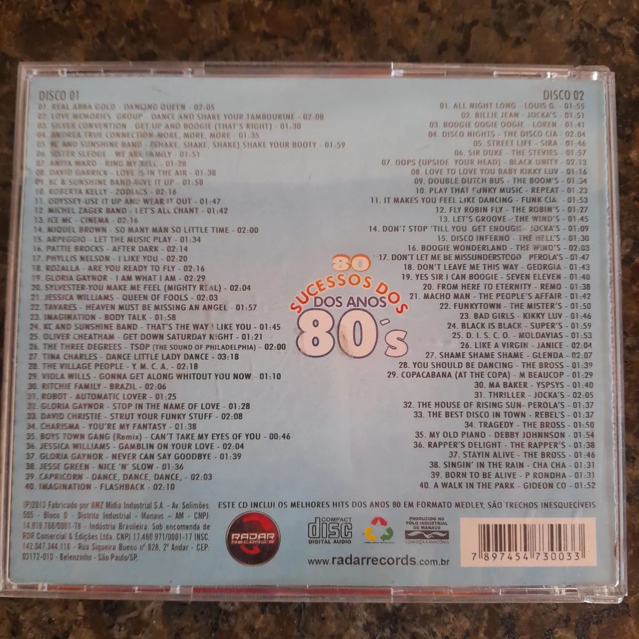 CD Duplo - 80 Sucessos dos Anos 80's - Foto 2