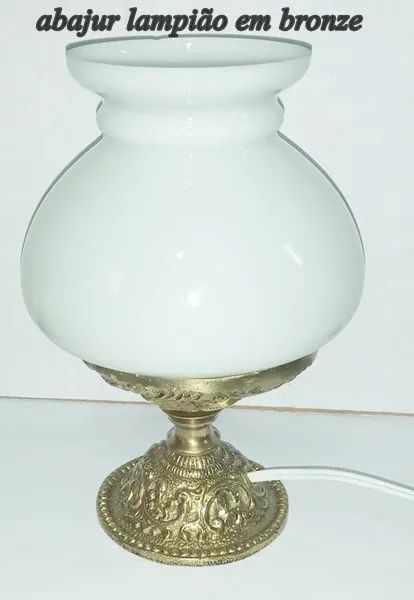 abajur lampião peque em bronze - Foto 3