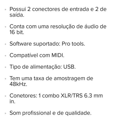 Interface de áudio Behringer U-PHORIA UM2 Usb - Foto 3