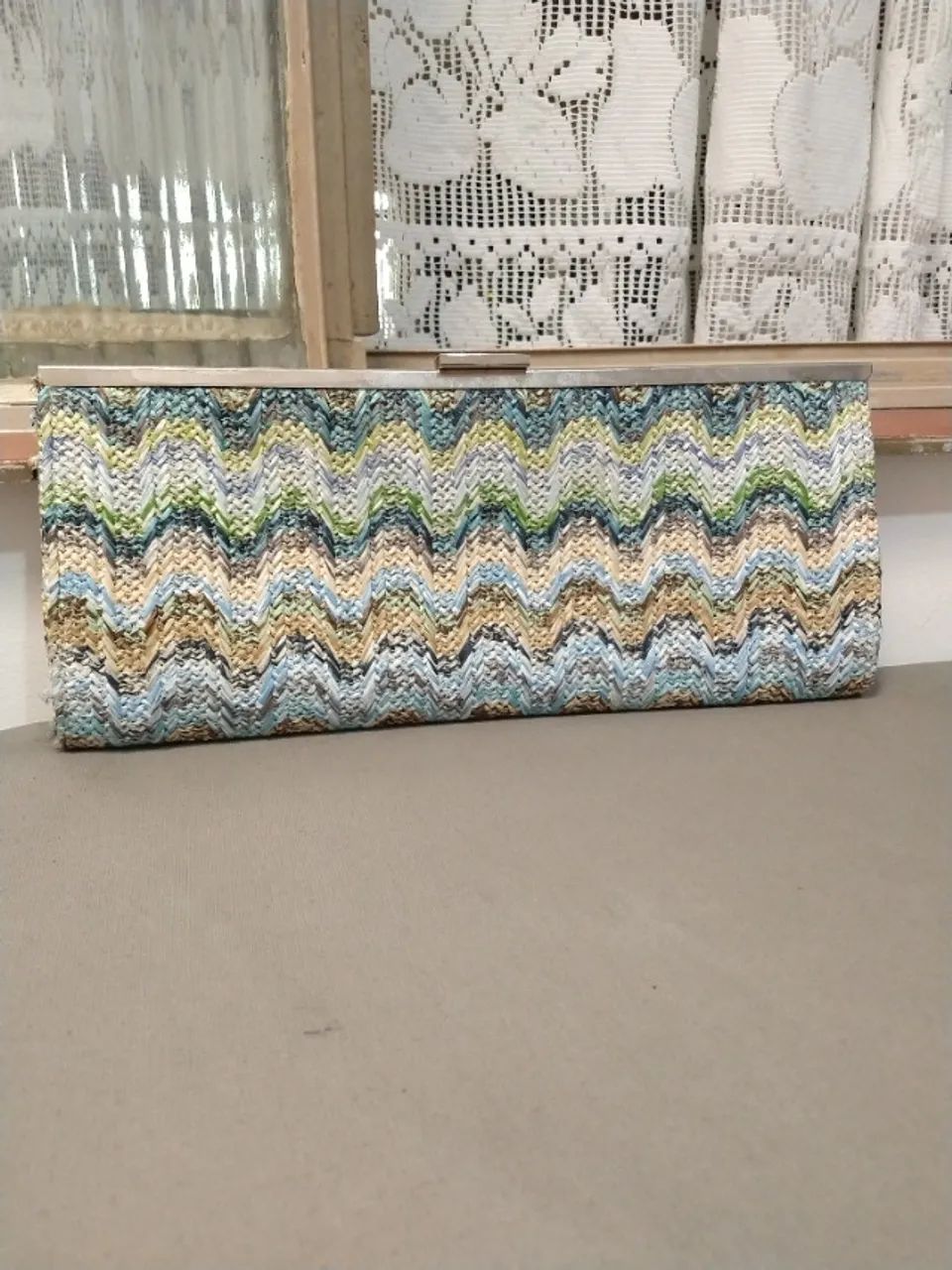 Bolsa Feminina de Mão em Palha Natural - Foto 3