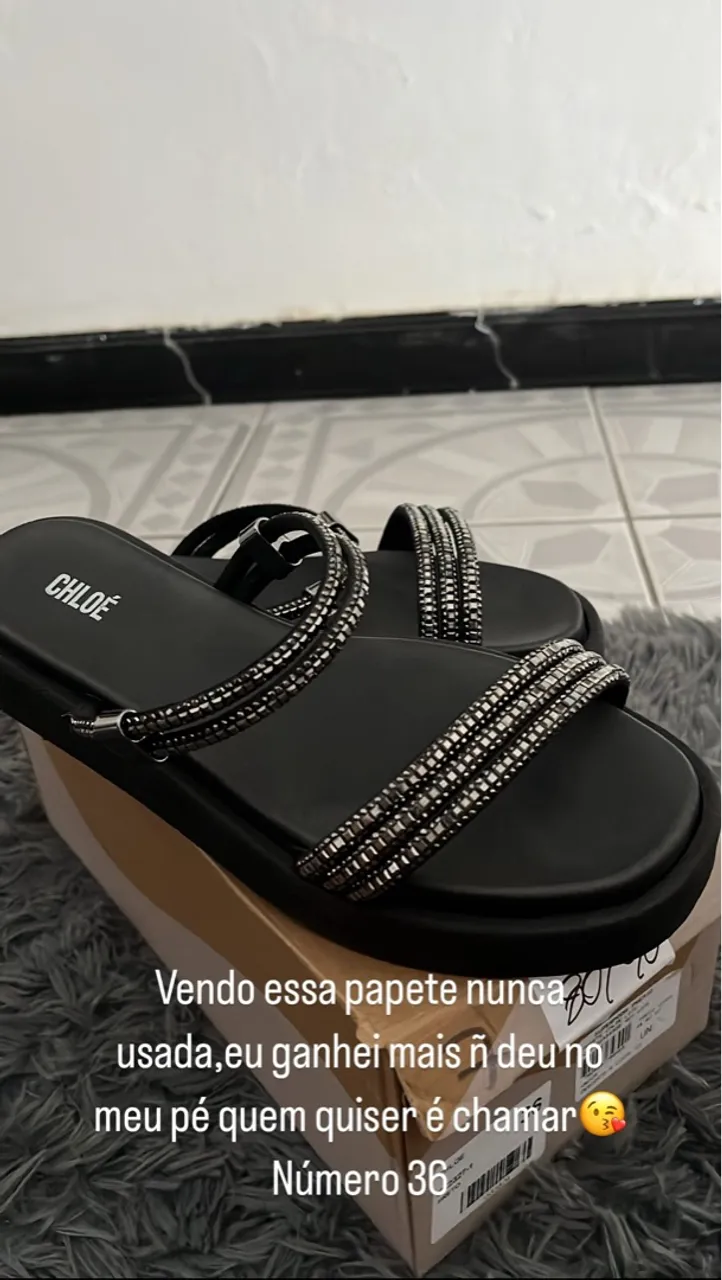 Sandália Chloe Preta - Número 36
