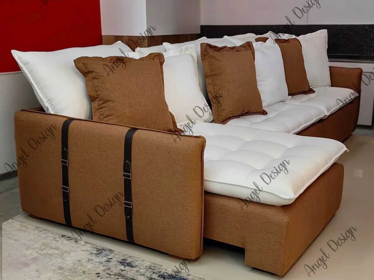Sofá Modular Cinza Confortável e Elegante slim  - Foto 4