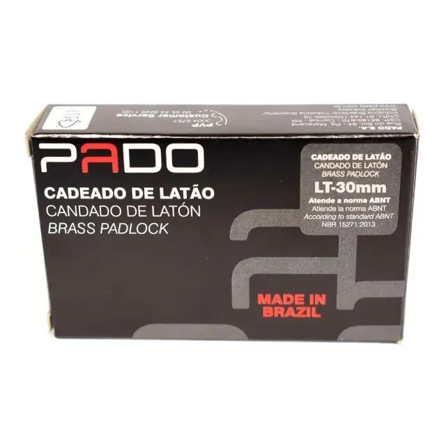 Cadeado 30mm Latão Pado - Foto 4