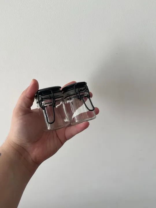Mini potes herméticos de vidro