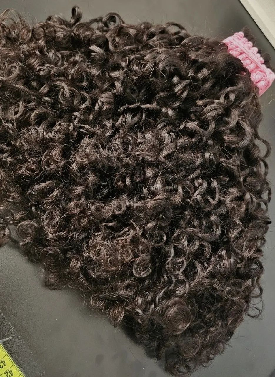 Cabelo humano cacho caipira 65cm! Apenas 5,18 o grama!  - Foto 2