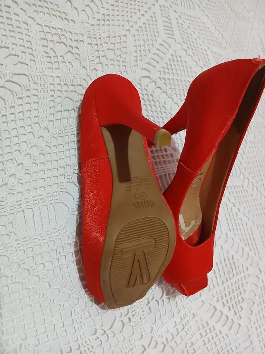 Peep Toe Semi Novo Vizzano - Usado 1 vez  - Foto 4