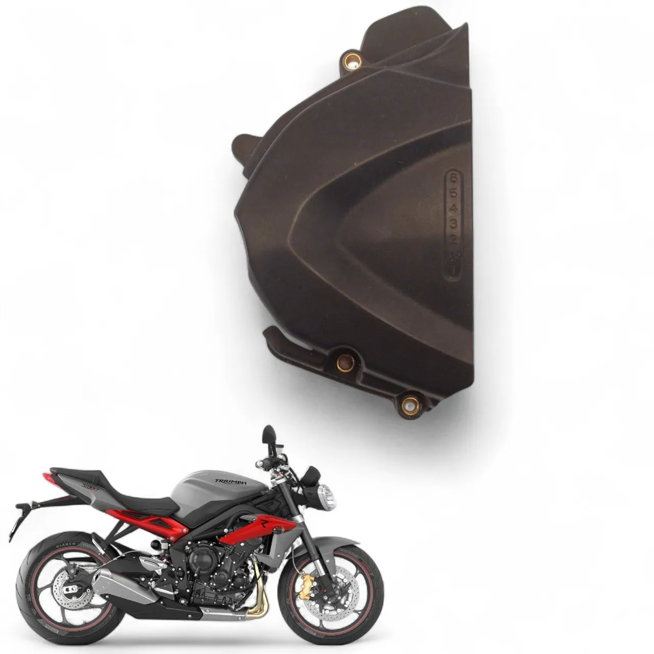 Tampa Pinhão Triumph Street Triple 675 2013 2014 2015 2016
