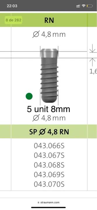 Implantes Dentários Straumann BLT(NC) e SP(RN) NOVOS - Foto 3
