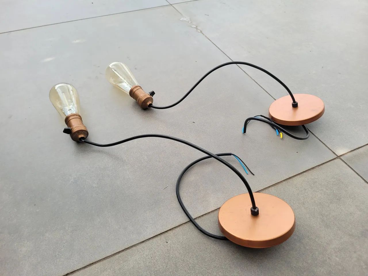 2 Pendentes de Luz - Estilo Industrial - Foto 4
