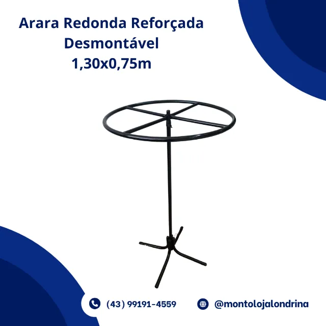 Arara Redonda Reforçada Desmontável
