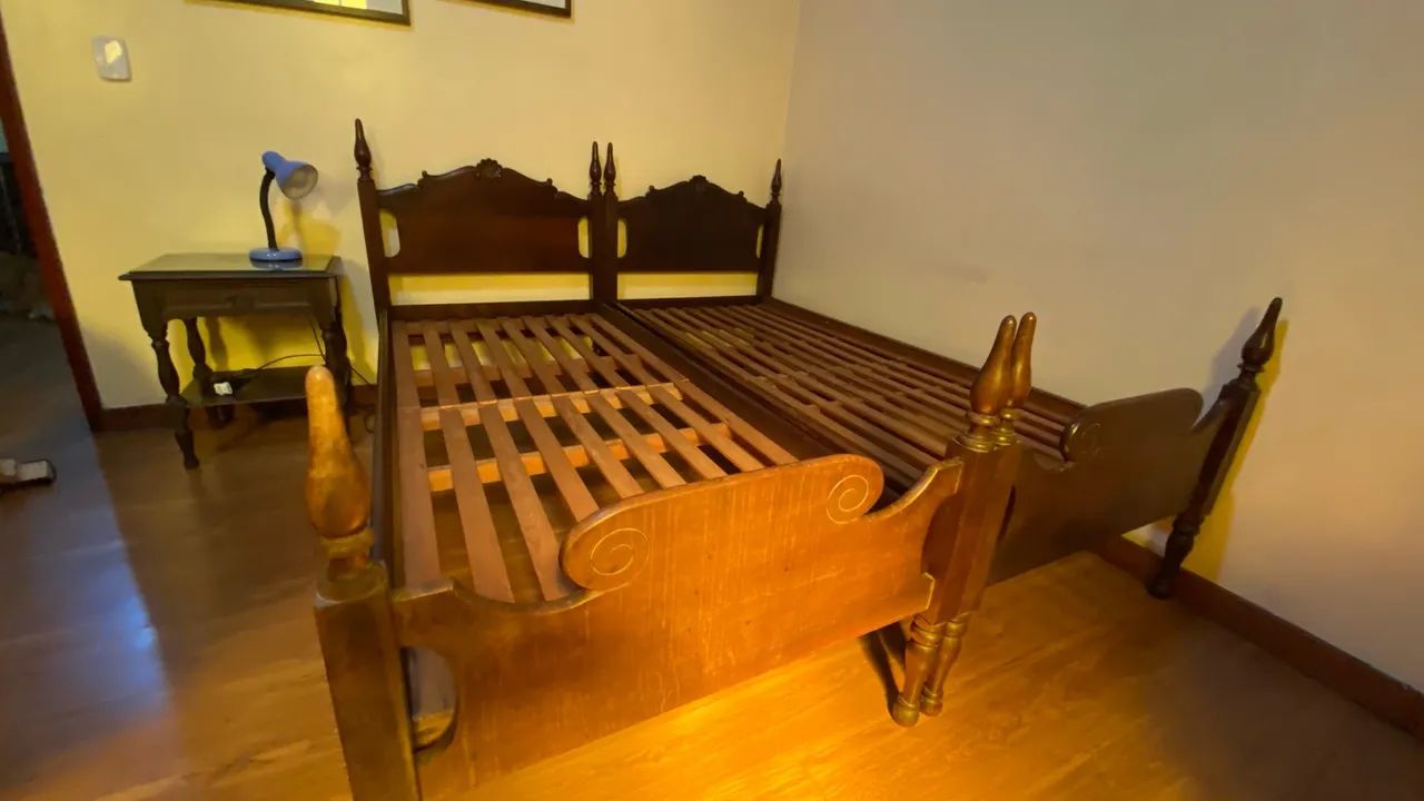 Cama de Madeira com Estrado - Foto 4