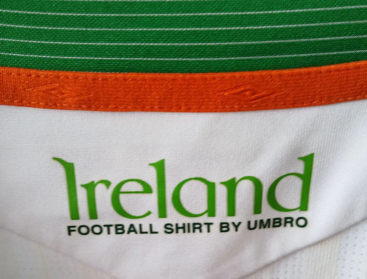 CAMISA SELECAO IRLANDA UMBRO 2007 2008 BRANCA NOVA FRETE GRATIS - Foto 3