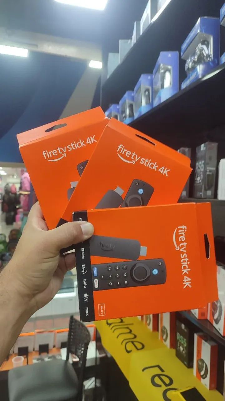 Fire tv stick 4k wi-fi 6 game pass global  Amazon garantia 01 ano lacrados loja física 