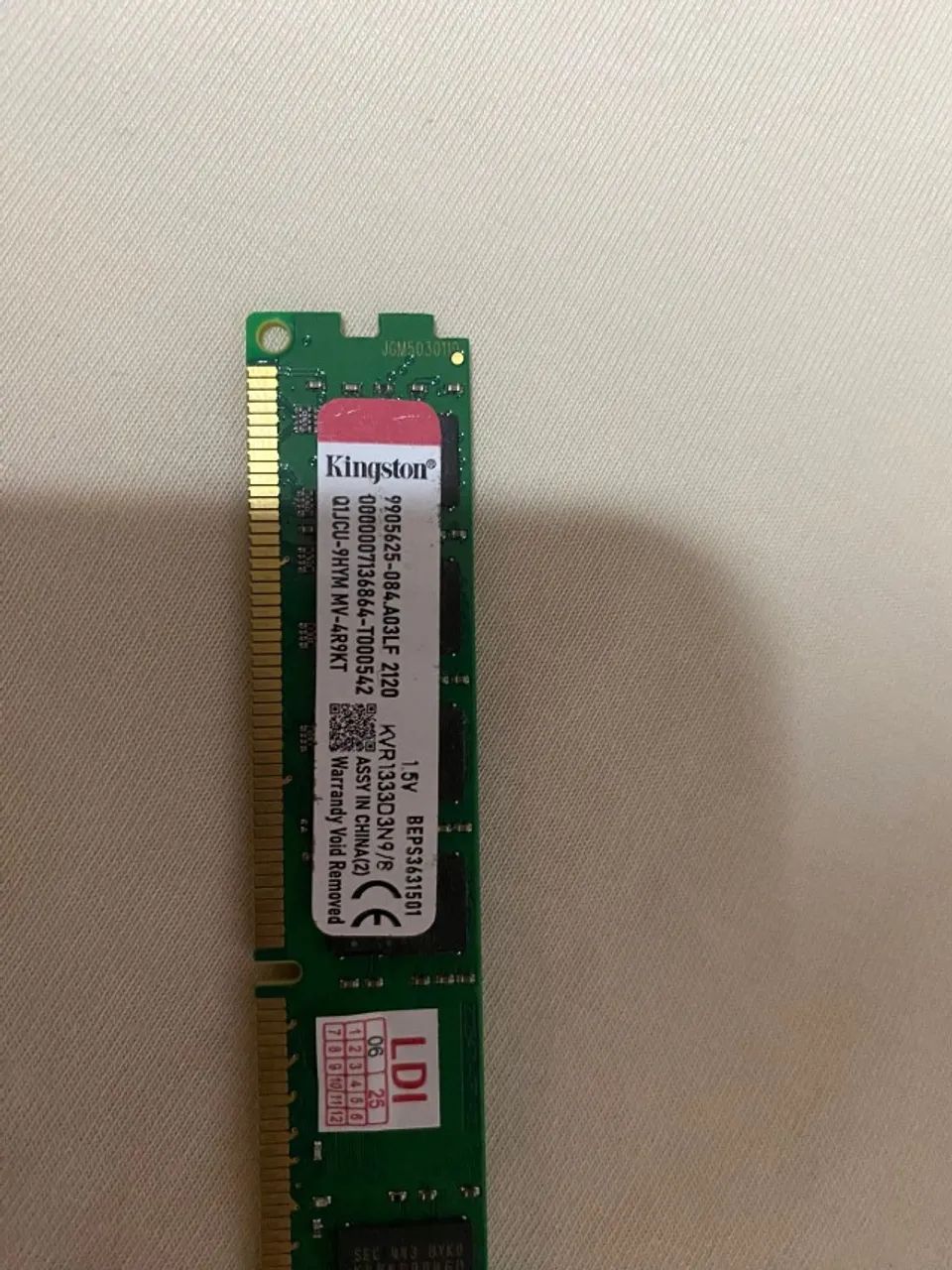 Kingston 8GB DDR3 1333MHz DIMM (Desktop) RAM Memory64385501311363120