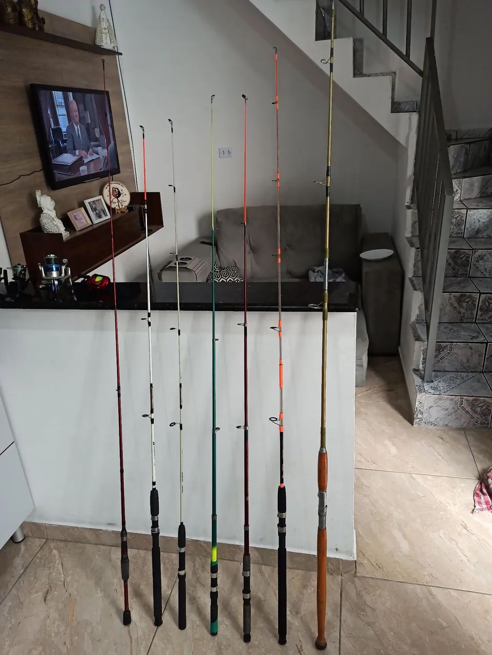 Kit completo pescaria 7 varas