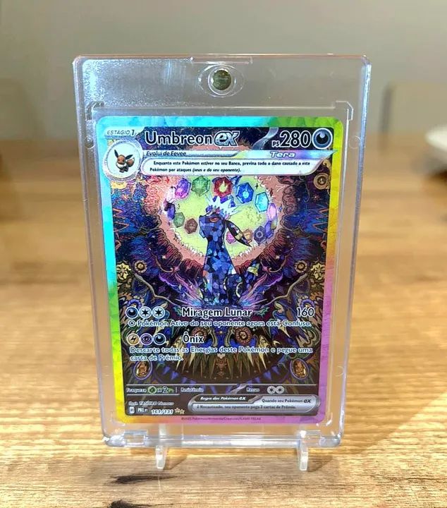 Carta Pokémon Umbreon EX - "NM" EVOLUÇÕES PRISMÁTICAS - Foto 4
