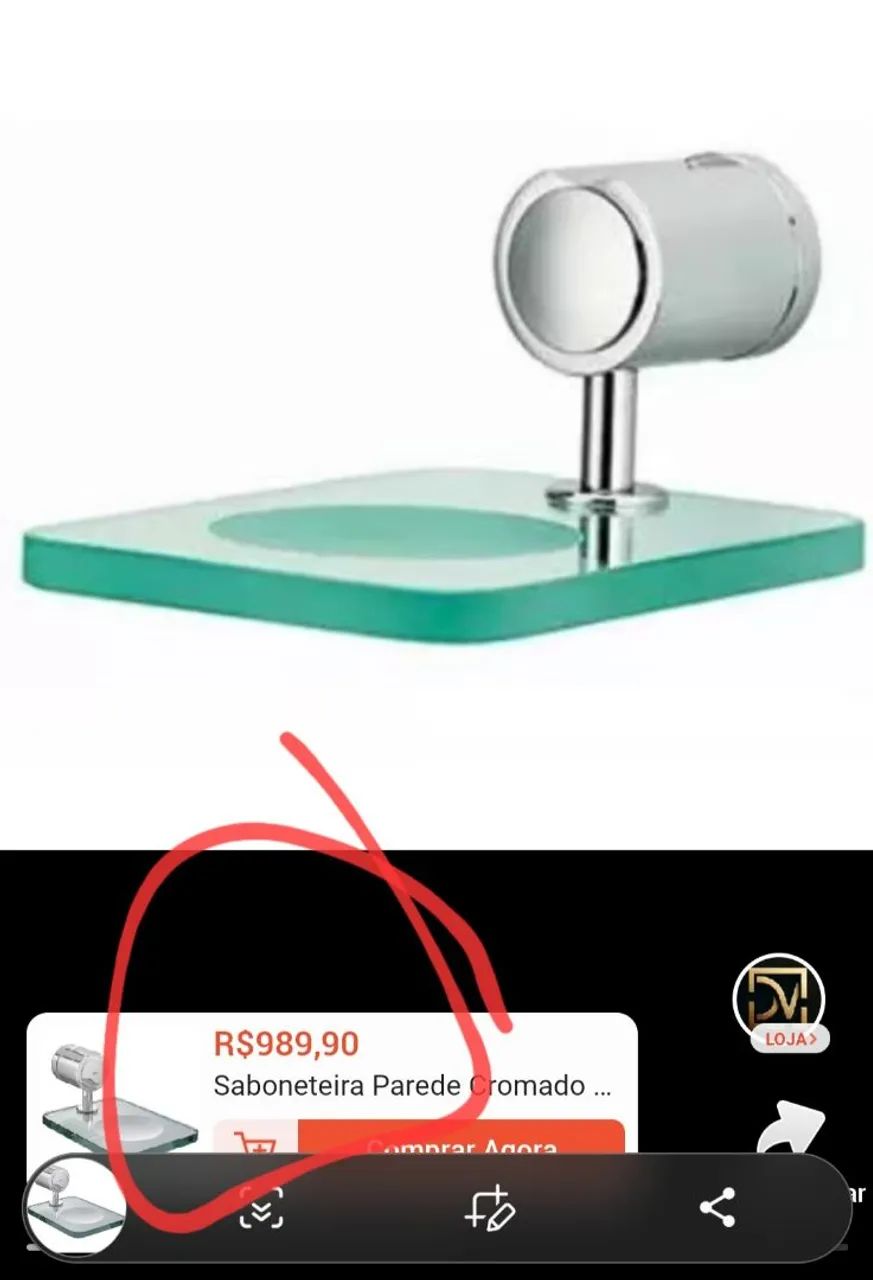 Saboneteira marca Deca