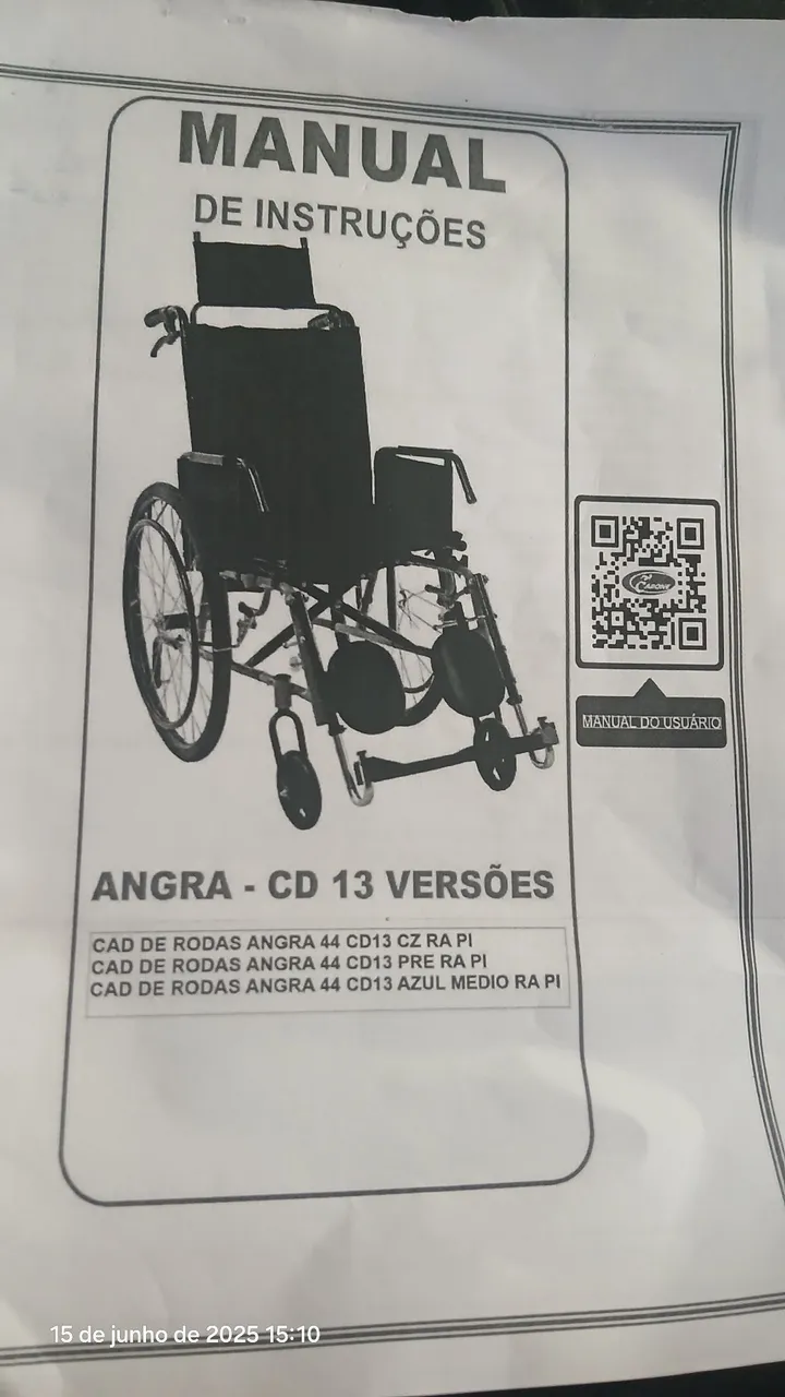 Cadeira de Rodas Angra CD13 - Diversas Versões