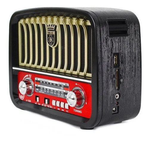 Rádio Vintage com Bluetooth e Lanterninha - Foto 2