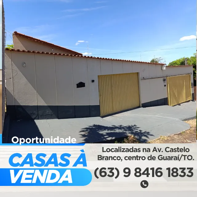 Oportunidade Imperdível em Guaraí! 2 casas , no mesmo terreno, no centro da cidade.