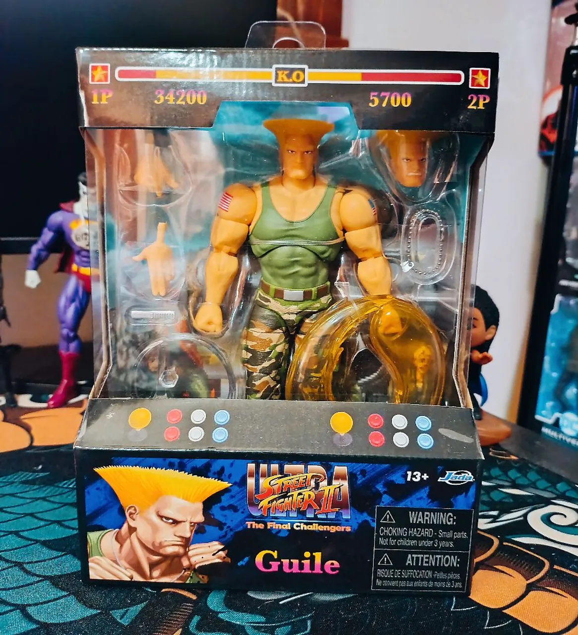 Figura de Ação Guile Street Fighter III - Colecionável Jada Toys original