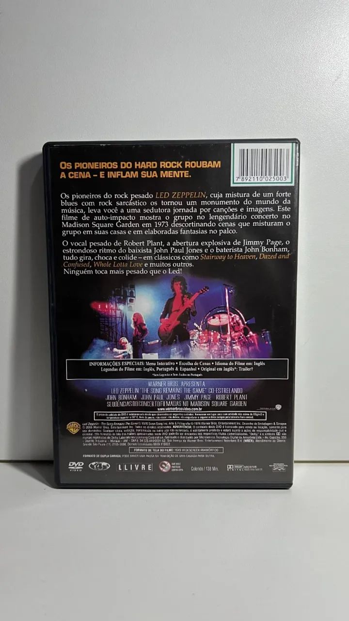 DVD - Led Zeppelin The Song Remains the Same - Foto 2