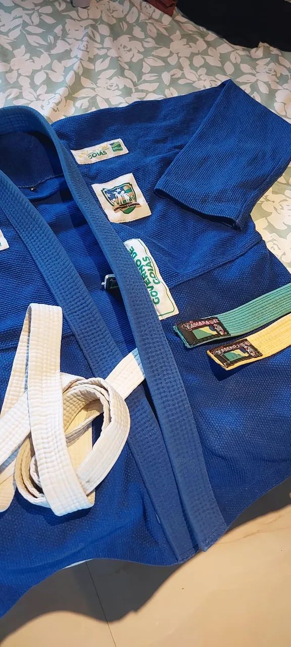 Kimono de Jiu-Jitsu Azul - Goias - Foto 5