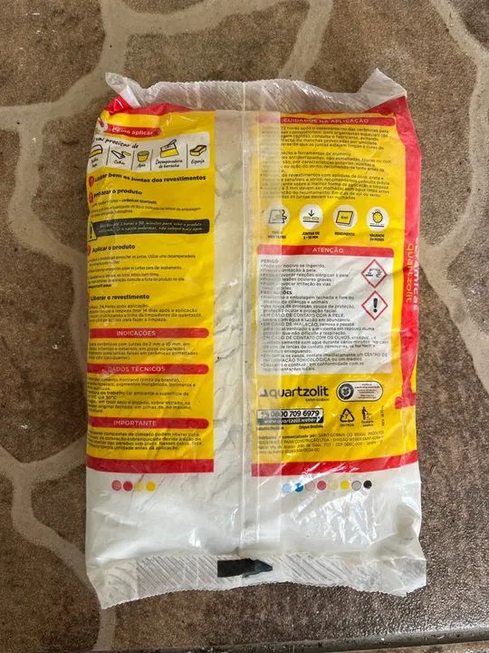 Rejunte para Cerâmica Quartzolit 1kg Branco - Foto 2