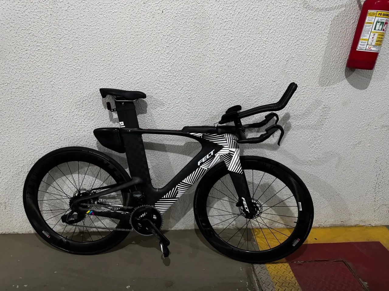 Felt IA Advanced Force eTap AXS Matte TeXtreme White Geo 56cm 2020 - Foto 2