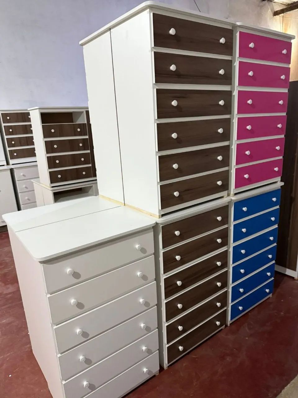 Cômoda MDF 6 Gavetas 1,05x 65  - Foto 2