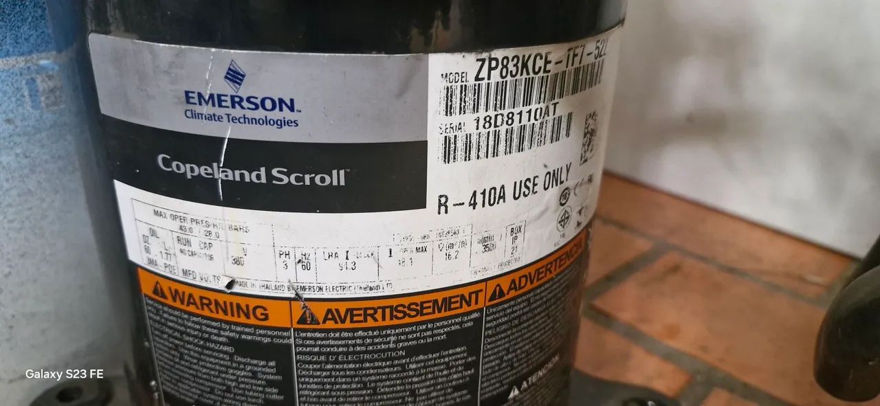 Compressor 7 HP Copeland Scroll R-410A - Foto 5