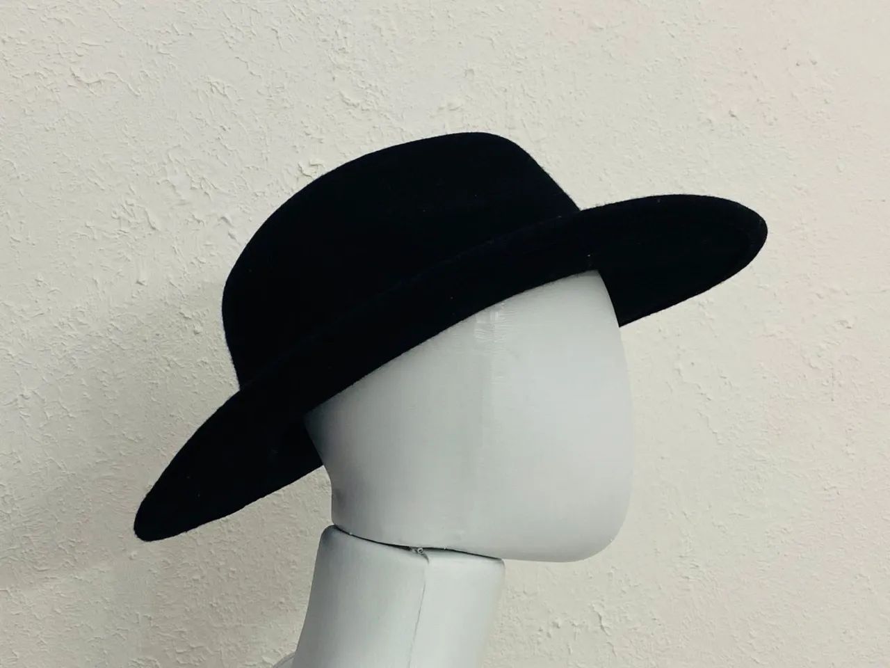 chapéu preto fedora forever 21 feltro bom estado - Foto 2
