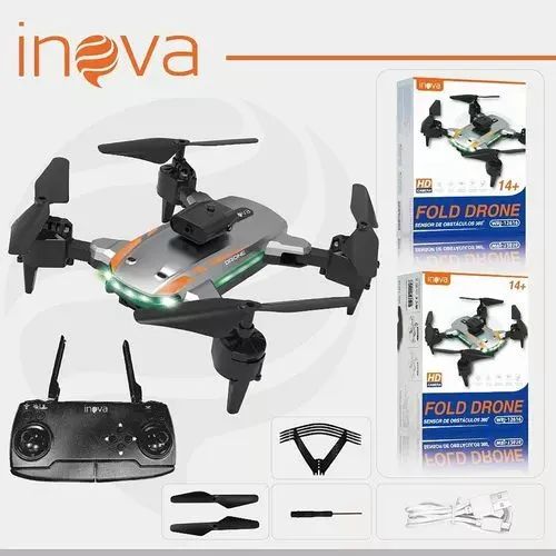 Drone Dobrável Inova com Câmera - Diversão Garantida!