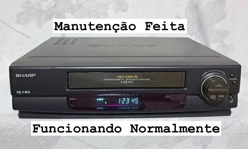 Video Cassete SHARP 4 Cabeças VC-1494 - 100% Funcionando